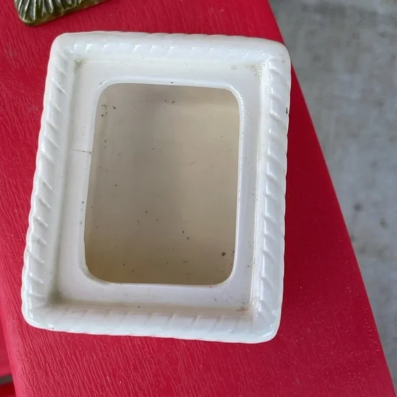 Ceramic Chicken Trinket Box Mini Made in Japan Hen on a Nest Small - Picture 5 of 7